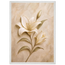 Alabaster Lily: flowers and botanical. Framed fine art print, alternate frame and size.