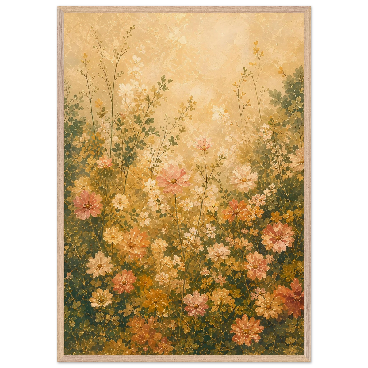 Petal Garden: flowers, botanical and abundance. Framed fine art print by The Light Stays.