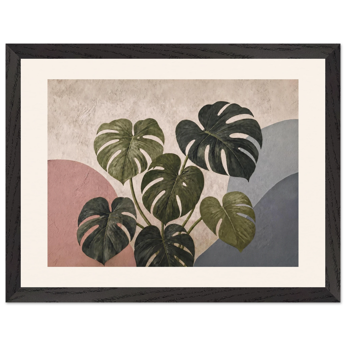 Monstera Sun: botanical and nature. Framed fine art print.