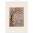 Spring Walk, impasto, lake and blossoming tree. Archival fine art poster shown framed.
