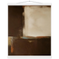 Terracotta Diptych, Panel II of II: two panels, terracotta and cream. Fine art poster by The Light Stays.