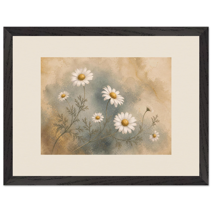 Chamomile Hours: flowers and botanical. Framed fine art print.