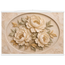 Peonies in Stone: flowers and botanical. Fine art poster, alternate frame and size.