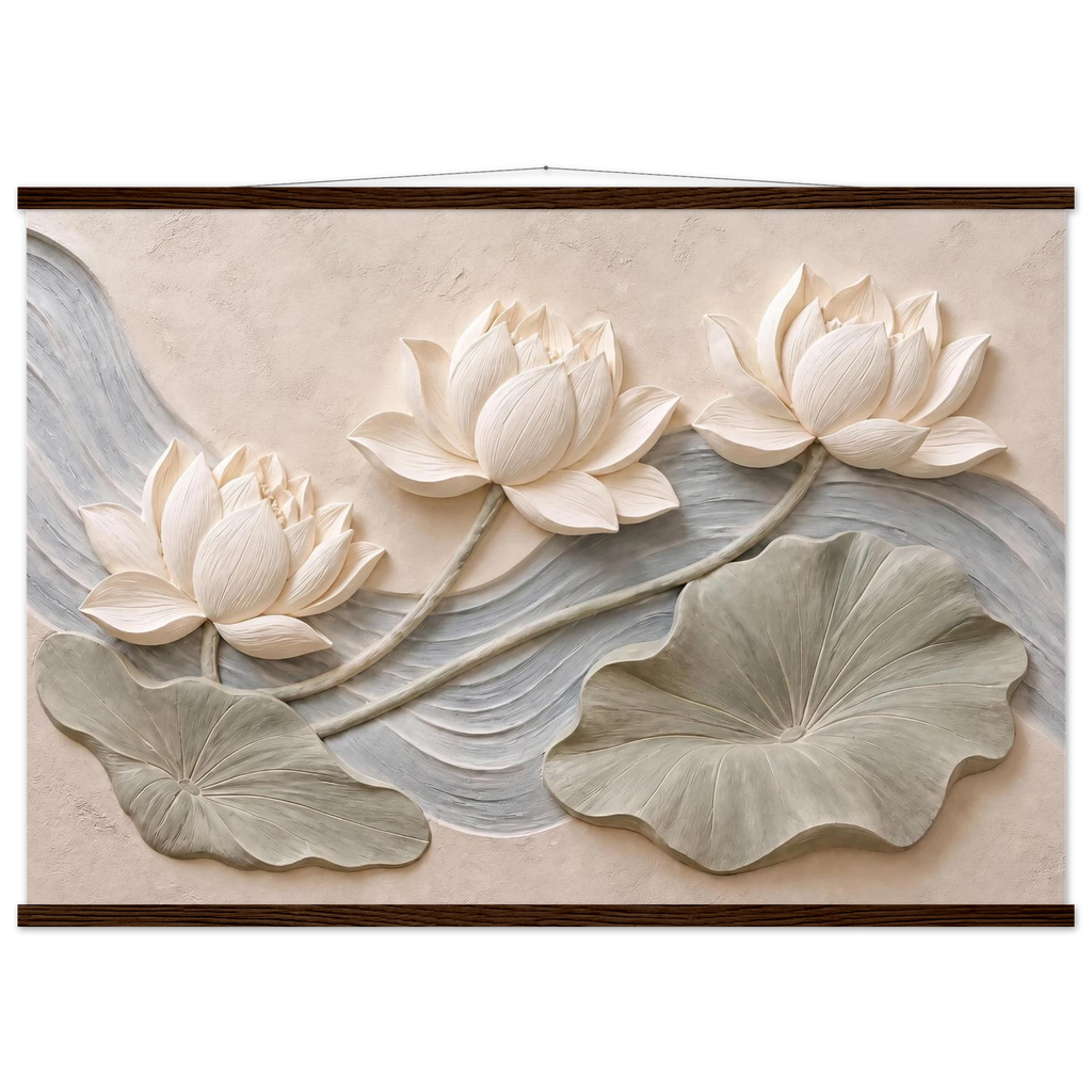 Lotus Current: flowers and botanical. Fine art poster by The Light Stays.