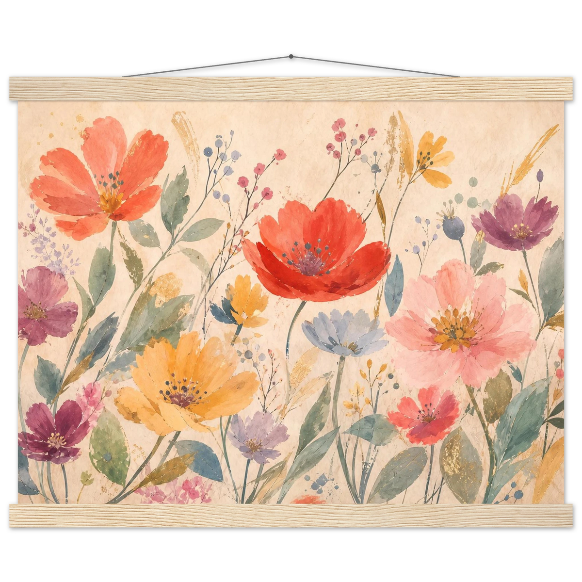 Floral Rhythm: flowers and botanical. Fine art poster by The Light Stays.