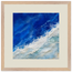 Cobalt Foam: abstract, cobalt and sea foam. Museum-quality framed fine art print.