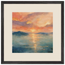 Setouchi Peach Dawn: riviera and japandi. Museum-quality framed fine art print.