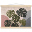 Monstera Sun, botanical and nature. Archival fine art poster shown framed.
