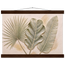 Three Leaves: botanical and nature. Museum-quality fine art poster.
