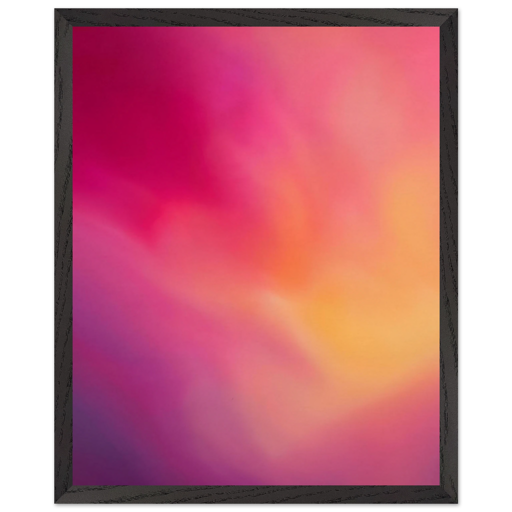 Magenta Plume, gradient, magenta and movement. Archival framed fine art print shown framed.