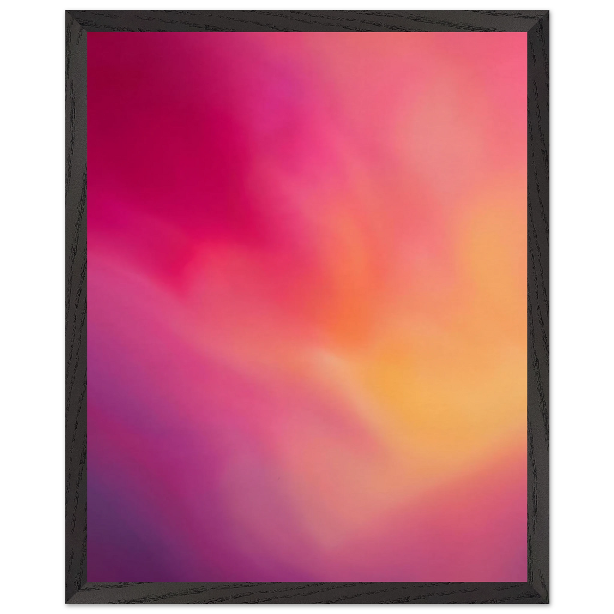 Magenta Plume, gradient, magenta and movement. Archival framed fine art print shown framed.