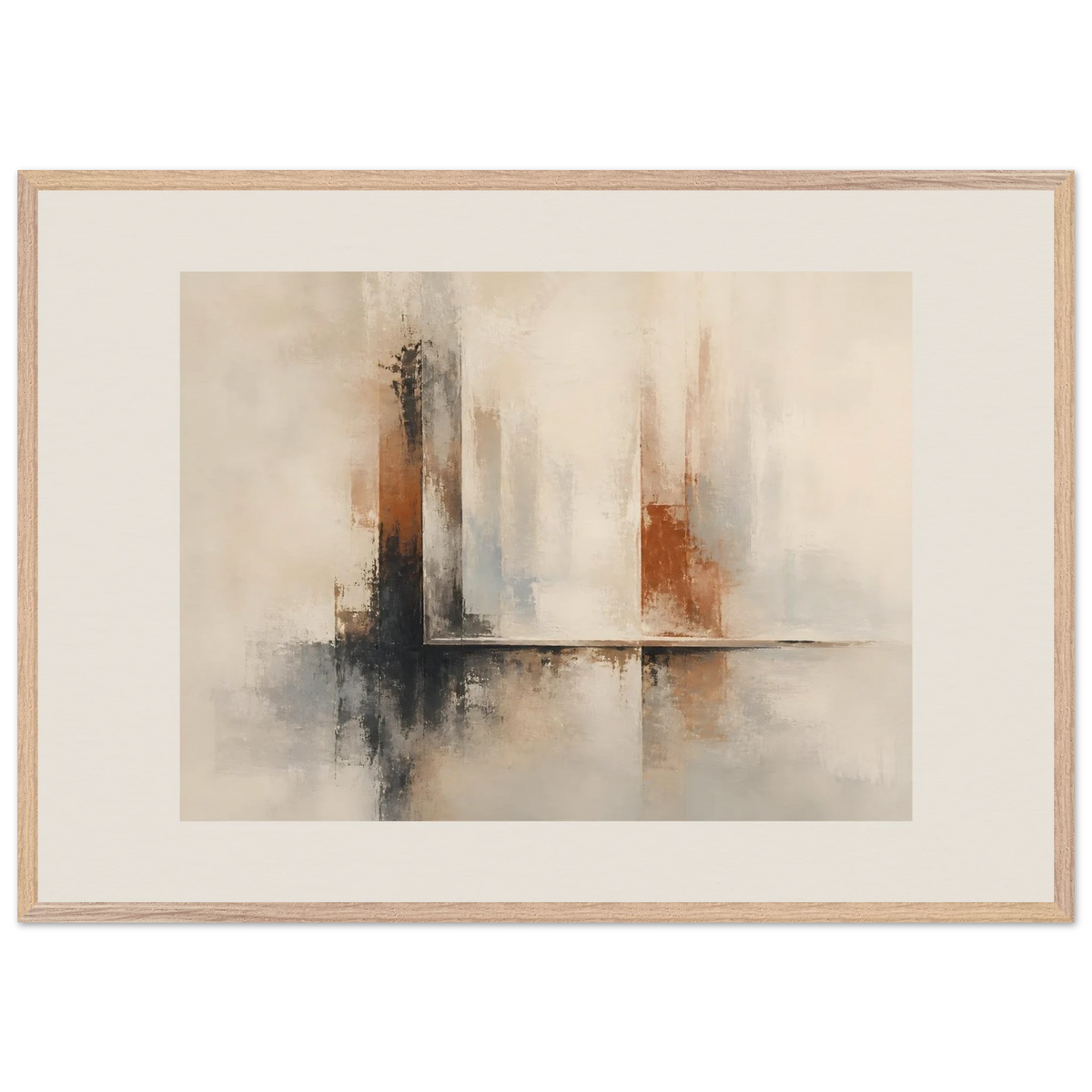 Mineral Threshold: architecture, geometry and rust. Framed fine art print by The Light Stays.