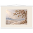 Cliffside Bloom, petra and flora. Archival fine art poster shown framed.