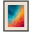 Teal and Orange: gradient, sea and dusk. Museum-quality framed fine art print.