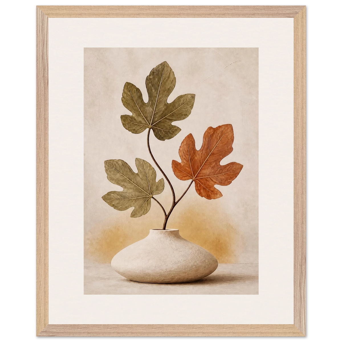 Fig Season: mediterranean and earth tones. Framed fine art print by The Light Stays.