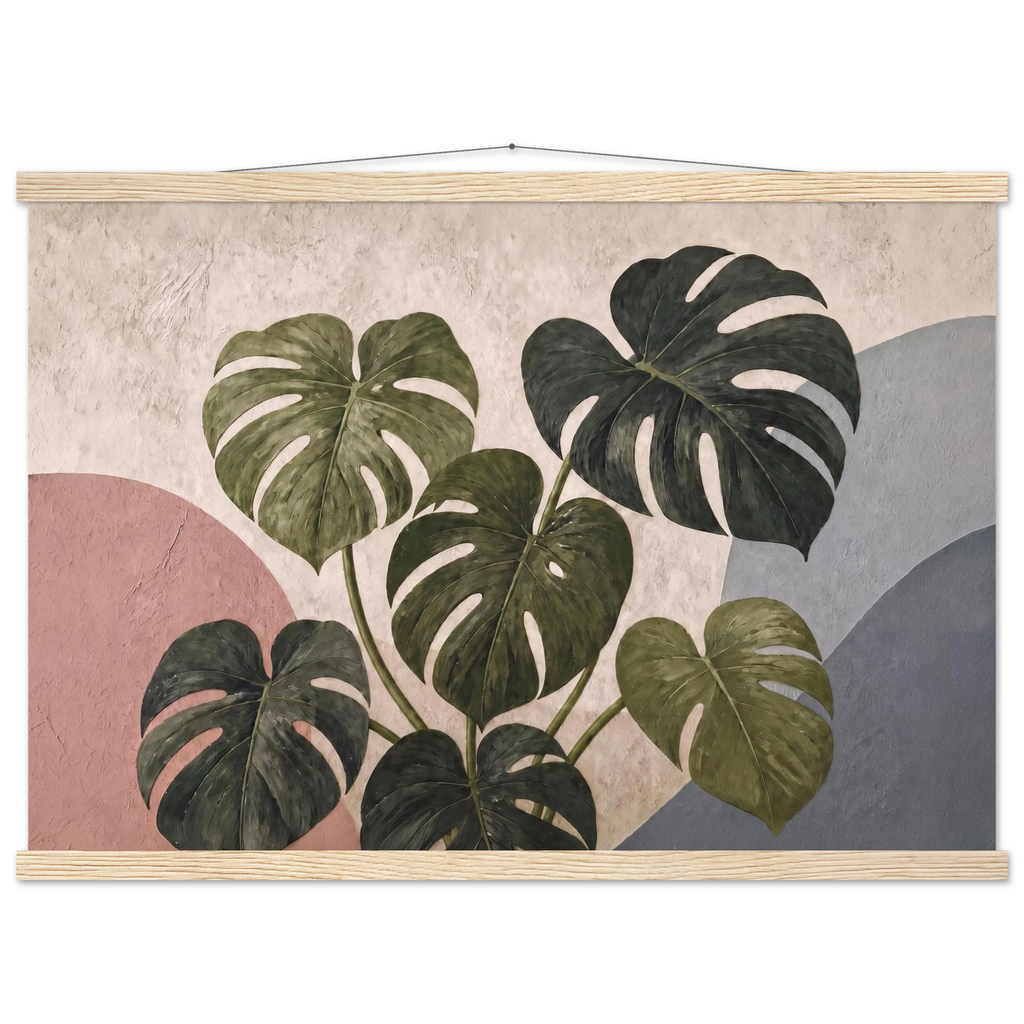 Monstera Sun: botanical and nature. Museum-quality fine art poster.