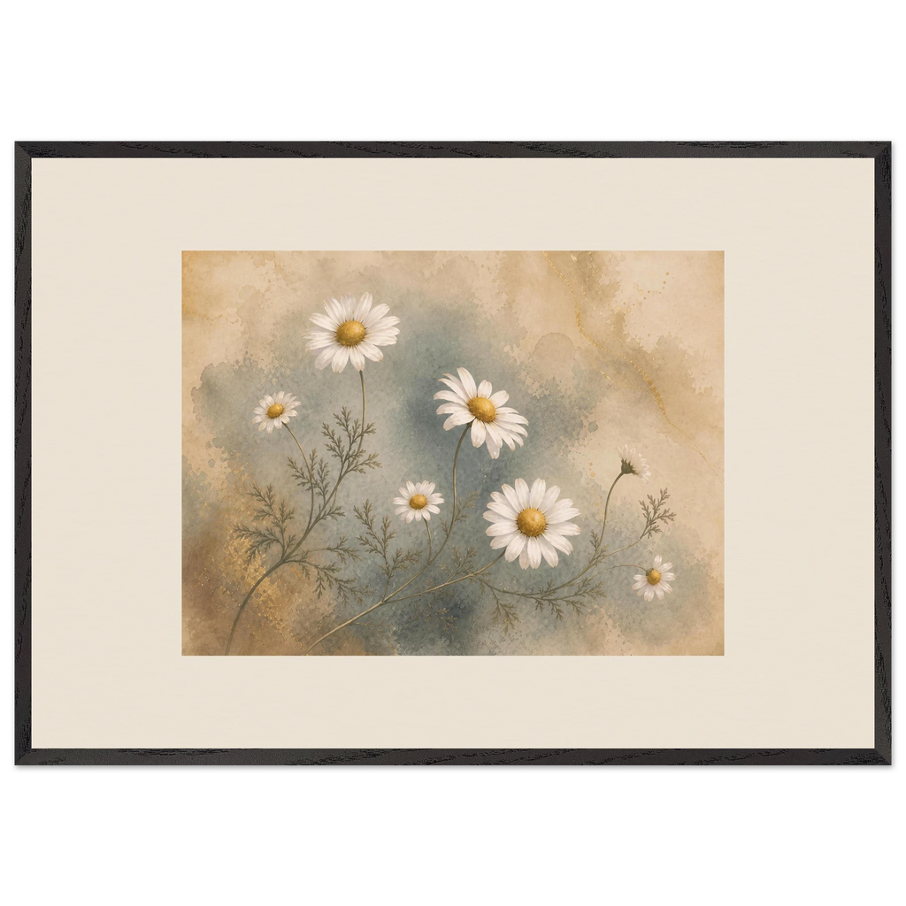 Chamomile Hours: flowers and botanical. Framed fine art print by The Light Stays.