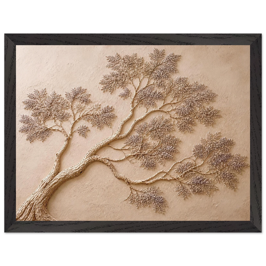 Lilac Reach: petra and flora. Framed fine art print, alternate frame and size.