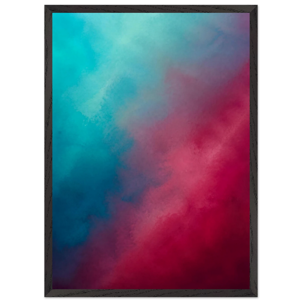 Wine Hour, gradient, dusk and deep color. Archival framed fine art print shown framed.