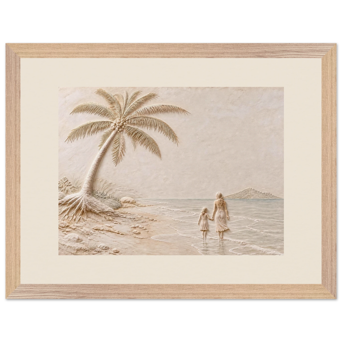 First Tide, sea and coastal landscape. Archival framed fine art print shown framed.