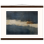 Ivory Crossing: abstract, ivory and serene lines. Fine art poster, alternate frame and size.