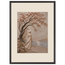 Spring Walk: petra and flora. Framed fine art print, alternate frame and size.