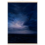 Blue Hour Field: night, horizon and deep blue. Fine art poster by The Light Stays.
