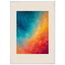 Teal and Orange: gradient, sea and dusk. Framed fine art print by The Light Stays.