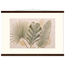 Three Leaves, botanical and nature. Archival fine art poster shown framed.