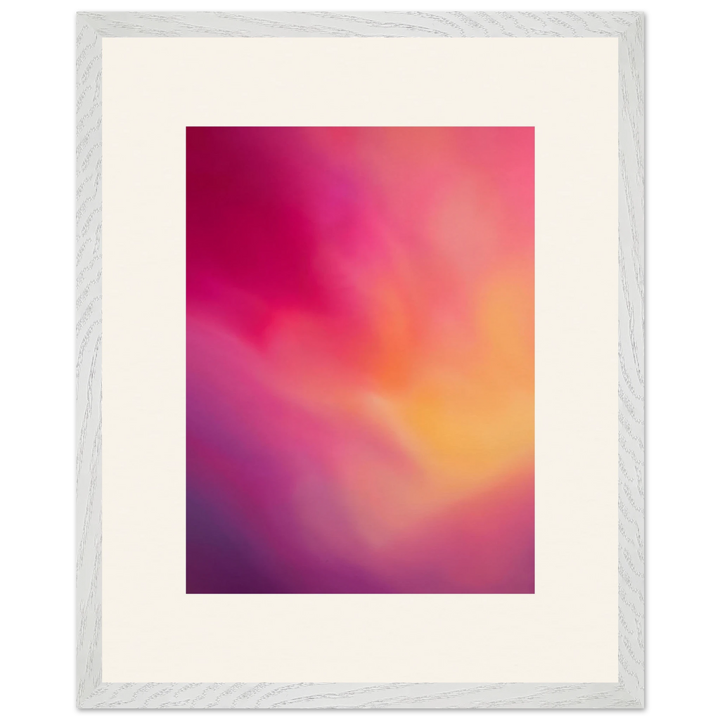 Magenta Plume: gradient, magenta and movement. Framed fine art print by The Light Stays.