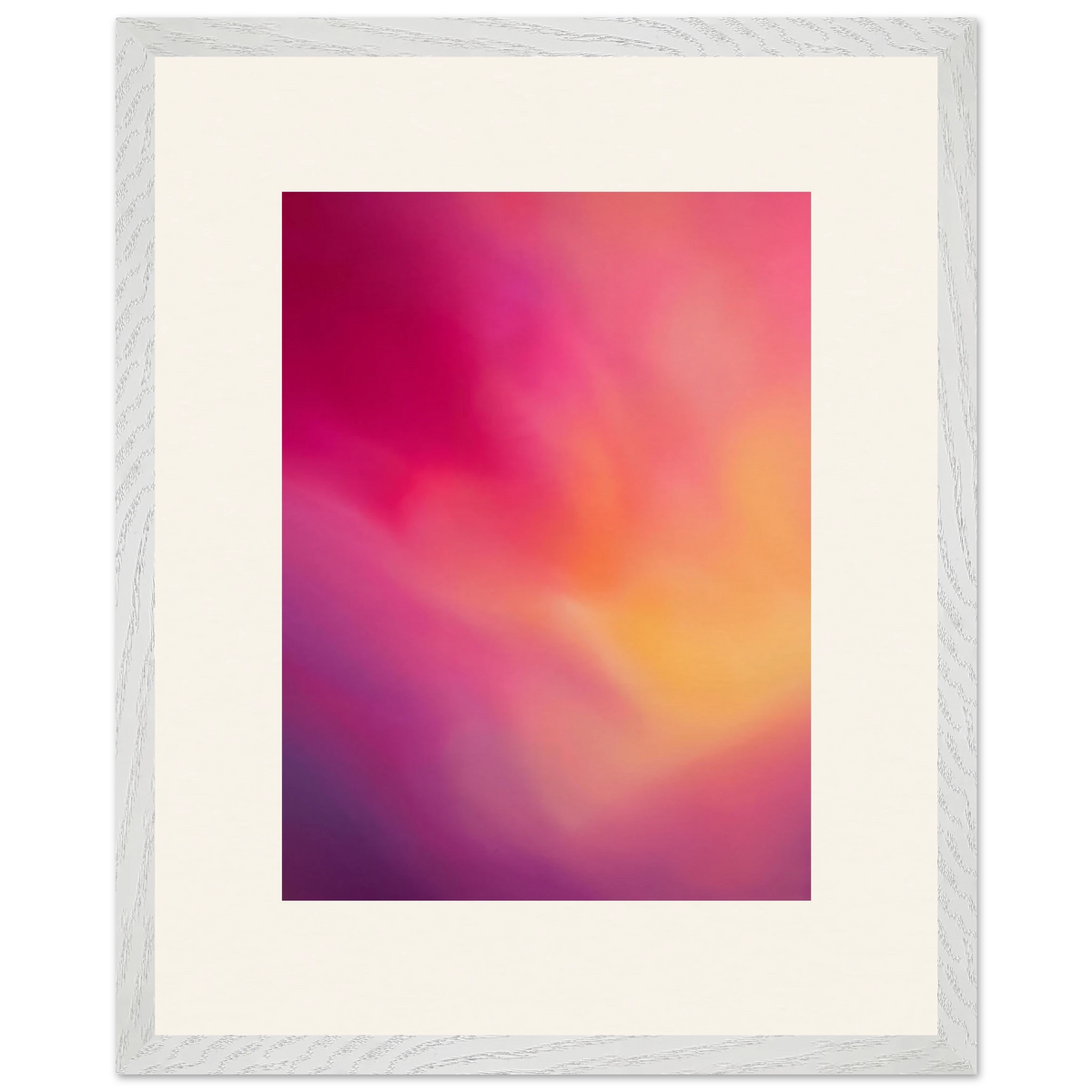 Magenta Plume: gradient, magenta and movement. Framed fine art print by The Light Stays.