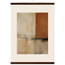 Terracotta Diptych, Panel I of II: two panels, terracotta and cream. Fine art poster by The Light Stays.