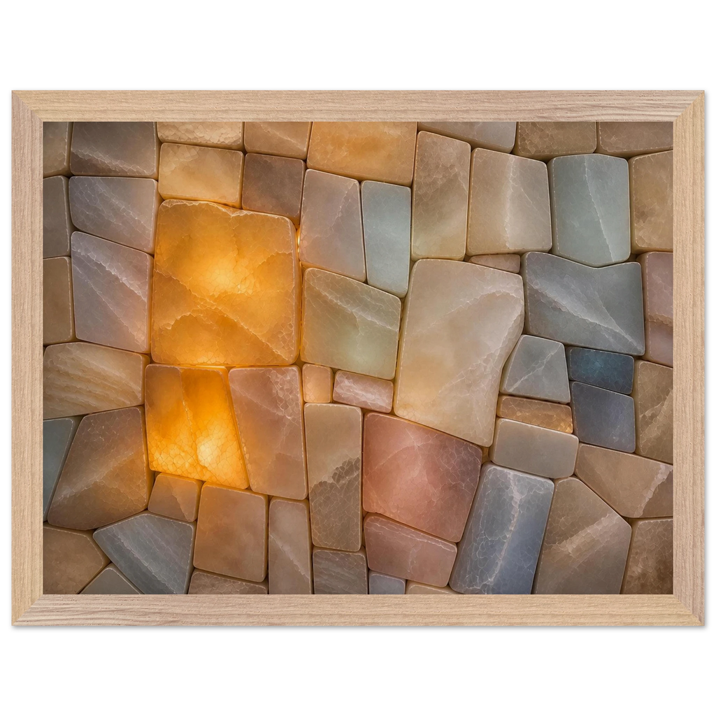 Stonelight: lumen and aura. Framed fine art print by The Light Stays.