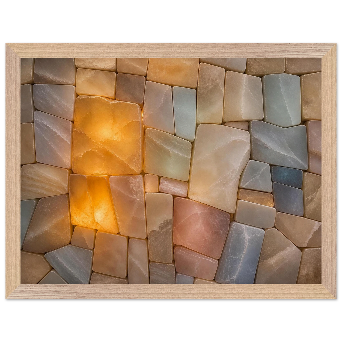 Stonelight: lumen and aura. Framed fine art print by The Light Stays.