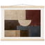 Blocos de Vinho, pôster abstrato com suporte de madeira da The Light Stays.