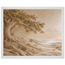 Sandstone Dawn, lumen and siena. Archival framed fine art print shown framed.