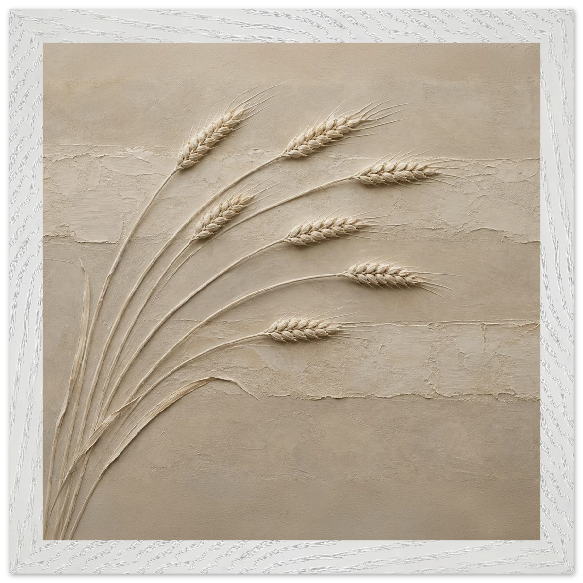 Wheat in Relief: faith, texture and botanical. Framed fine art print by The Light Stays.