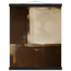 Terracotta Diptych, Panel II of II, two panels, terracotta and cream. Archival fine art poster shown framed.