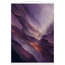 Violet Infinity: moon and night. Fine art poster, alternate frame and size.