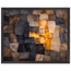 Citrine Seam: lumen and siena. Framed fine art print, alternate frame and size.