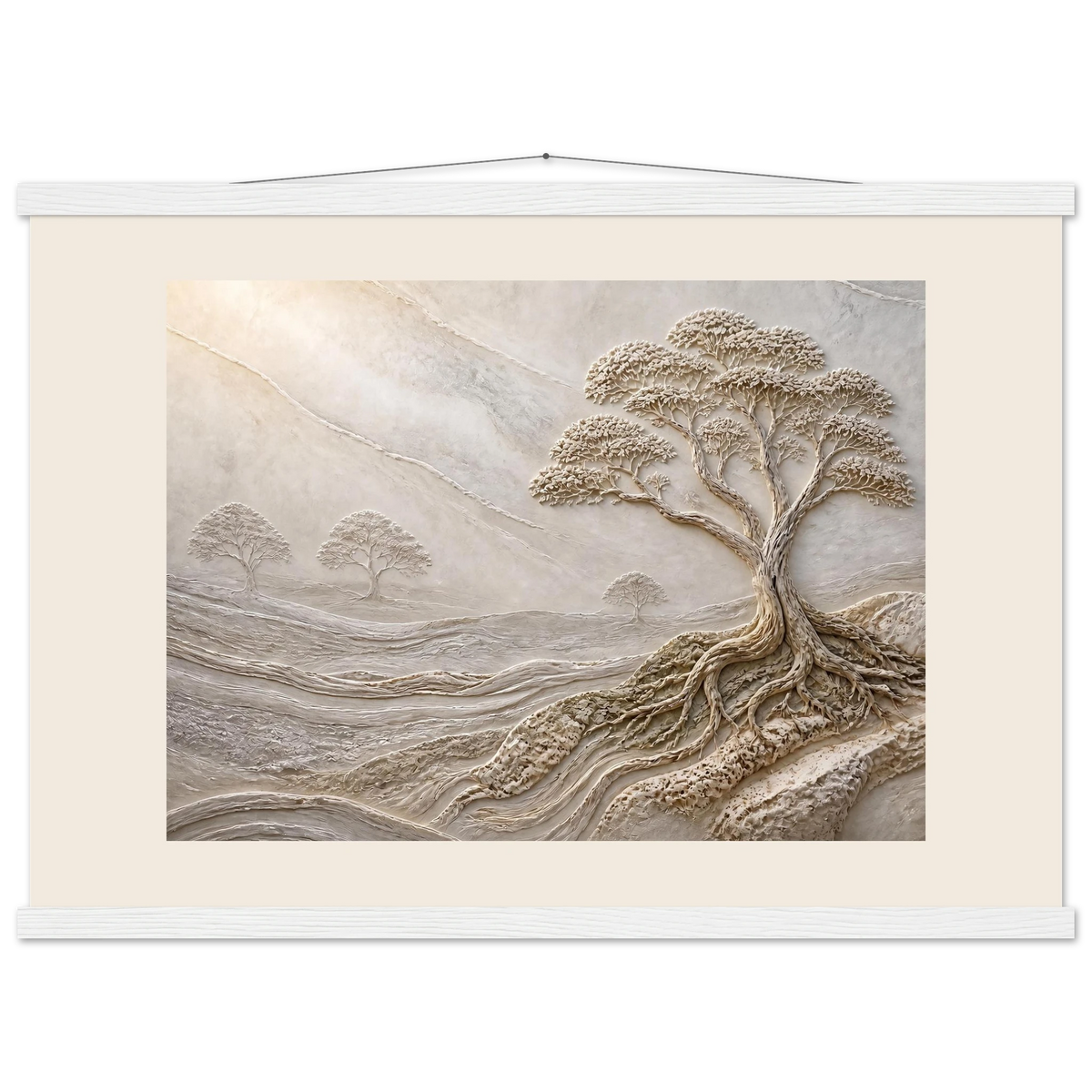 Old Growth, petra and herbarium. Archival fine art poster shown framed.