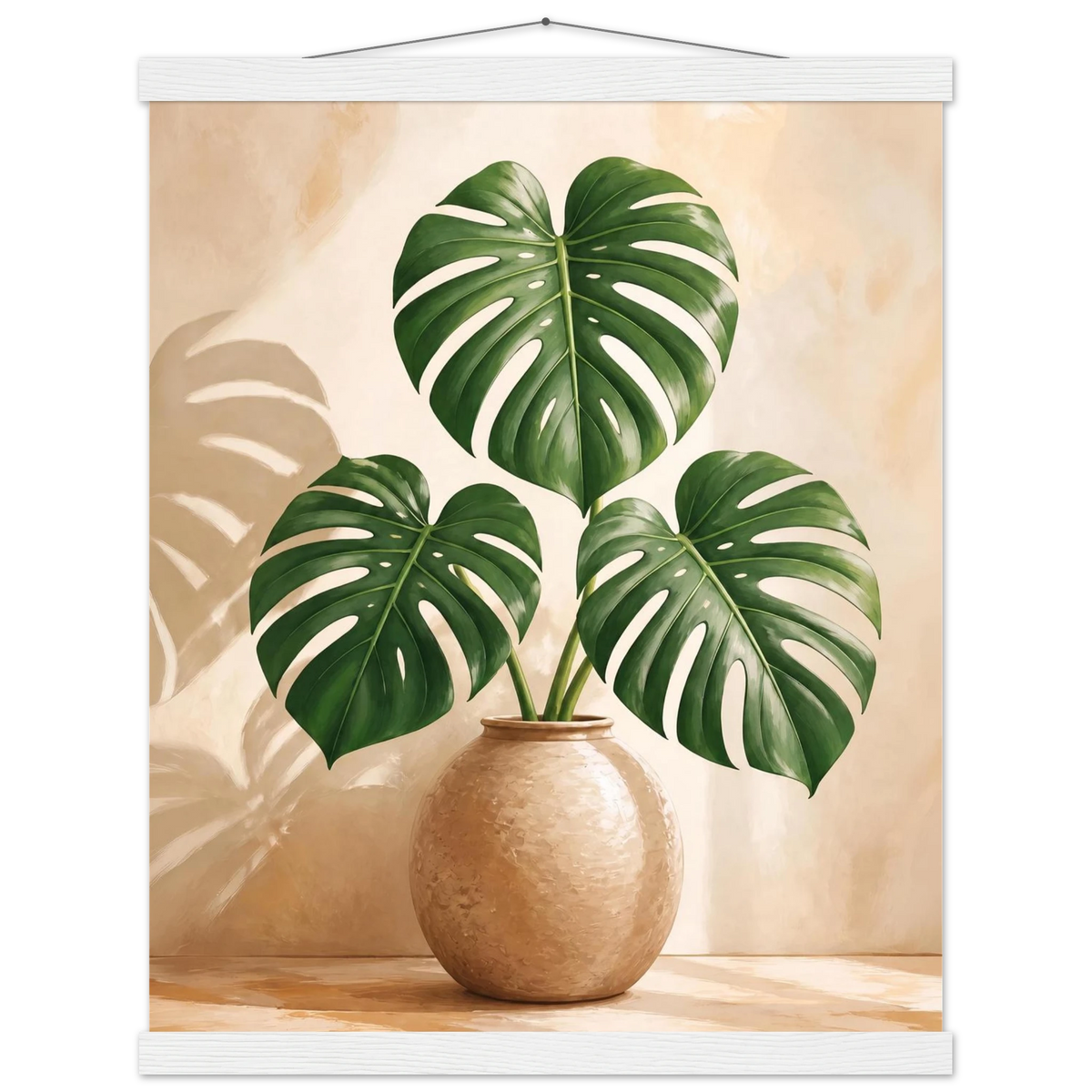 Vessel and Shadow, mediterranean and earth tones. Archival fine art poster shown framed.