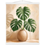 Vessel and Shadow, mediterranean and earth tones. Archival fine art poster shown framed.