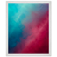 Wine Hour: gradient, dusk and deep color. Framed fine art print, alternate frame and size.