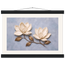 Bronze Magnolia: flowers and botanical. Fine art poster, alternate frame and size.