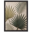 Carved Fronds: impasto, leaves and sand tones. Museum-quality framed fine art print.