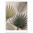 Carved Fronds: impasto, leaves and sand tones. Museum-quality fine art poster.