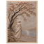 Spring Walk: petra and flora. Framed fine art print, alternate frame and size.