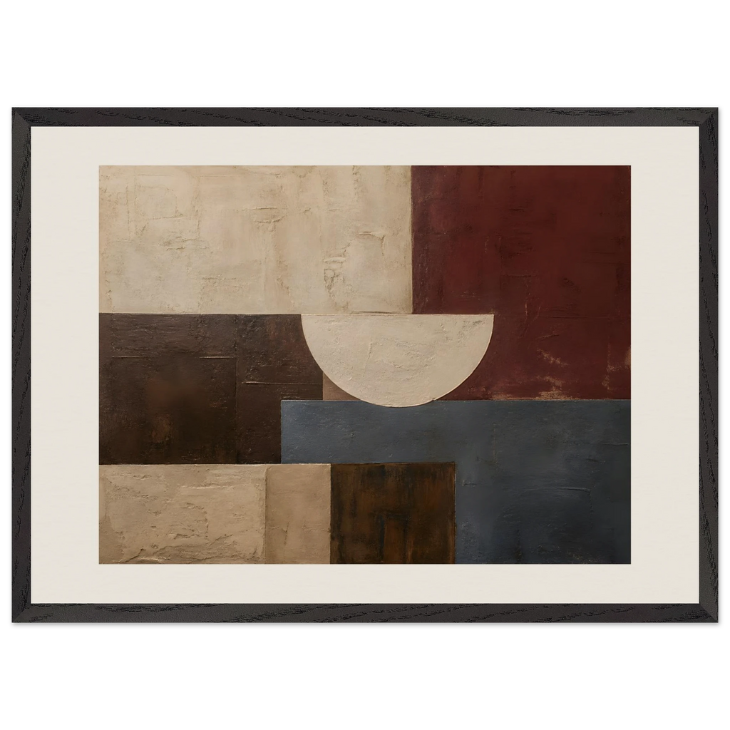 Blocos de Vinho, quadro abstrato emoldurado da The Light Stays.
