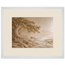 Sandstone Dawn, lumen and siena. Archival framed fine art print shown framed.